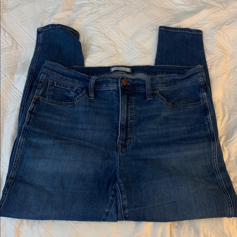 Madewell 10” roadtripper skinny jeans sz 32